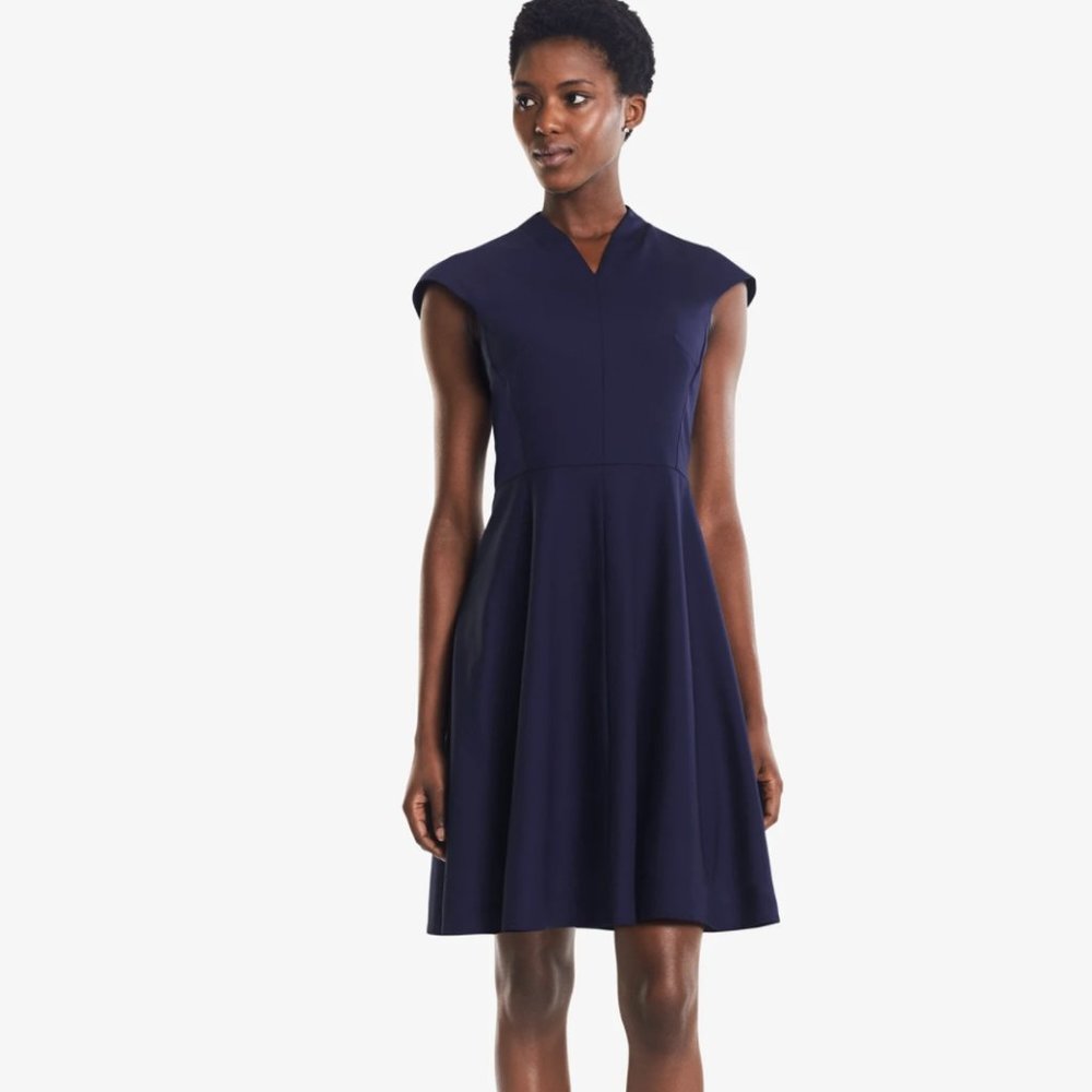 MM Lafleur The Ruth Dress Deep Indigo Navy Size 0 NWT